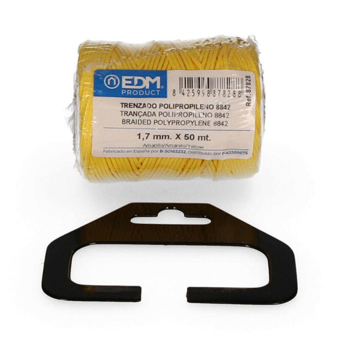 Pack De 5 Unidades - Bobina Trenzada Polipropileno 8842 50m Amarillo Edm
