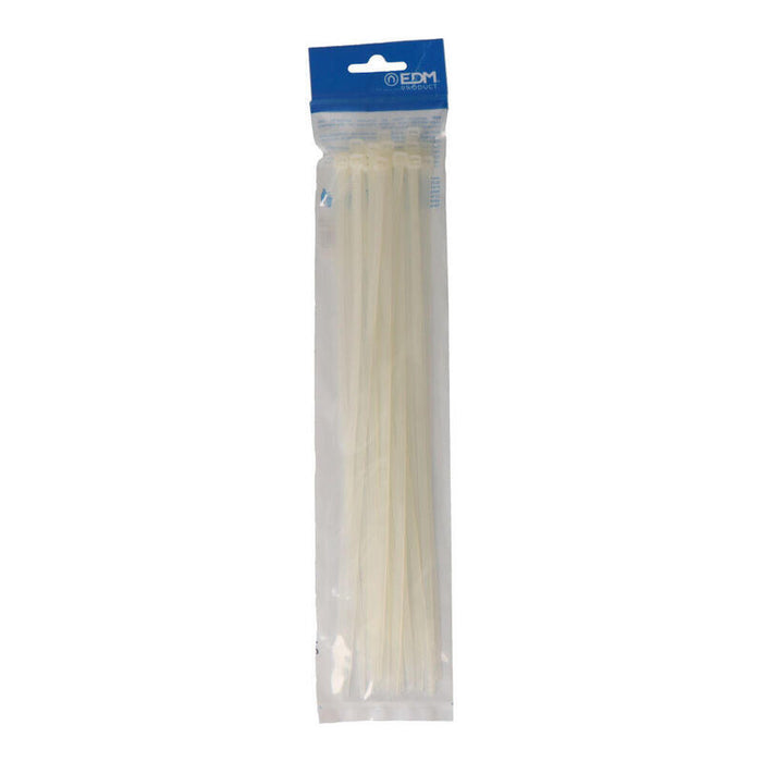 Pack De 5 Unidades - Bridas Natural 300x4,8mm Nylon Alta Calidad (Blister 25 Unid.) Edm