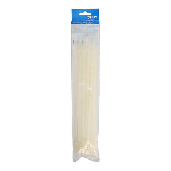 Pack De 5 Unidades - Bridas Natural 300x8mm Nylon Alta Calidad (Blister 25 Unid.) Edm