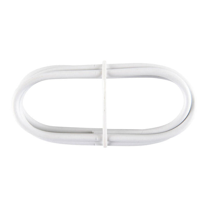 Pack De 5 Unidades - Cable Plastificado Portavisillo Blanco 0,4 Cm X 1 M