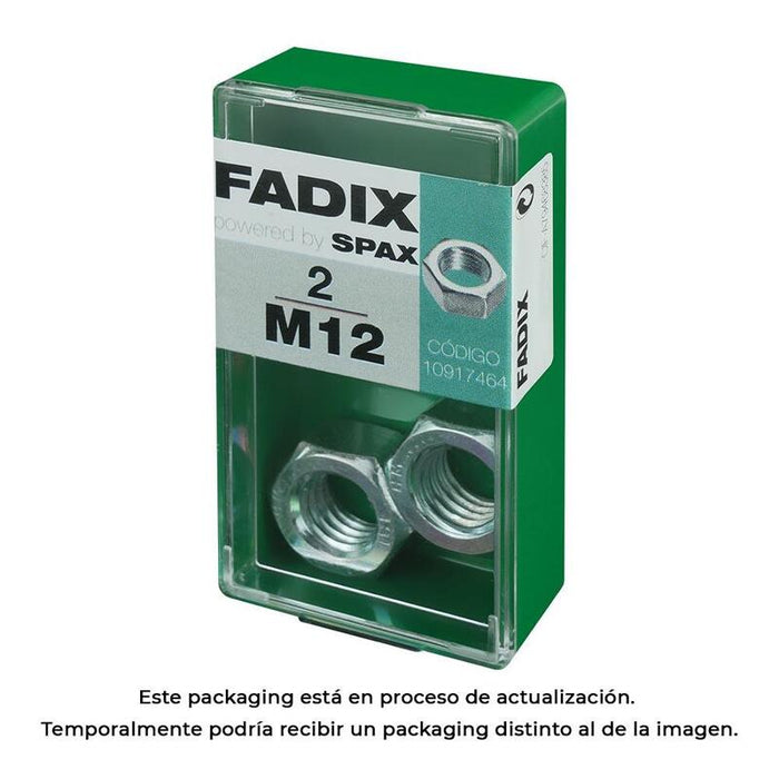 Pack De 5 Unidades - Caja 2 Unid. Tuerca Cinc M 12s 10917464 Fadix