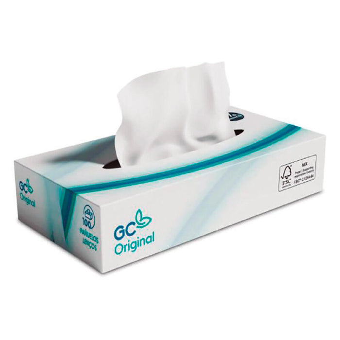 Pack De 5 Unidades - Caja Pañuelos 22,5 X 11,5 X 5 Cm 100 Uds