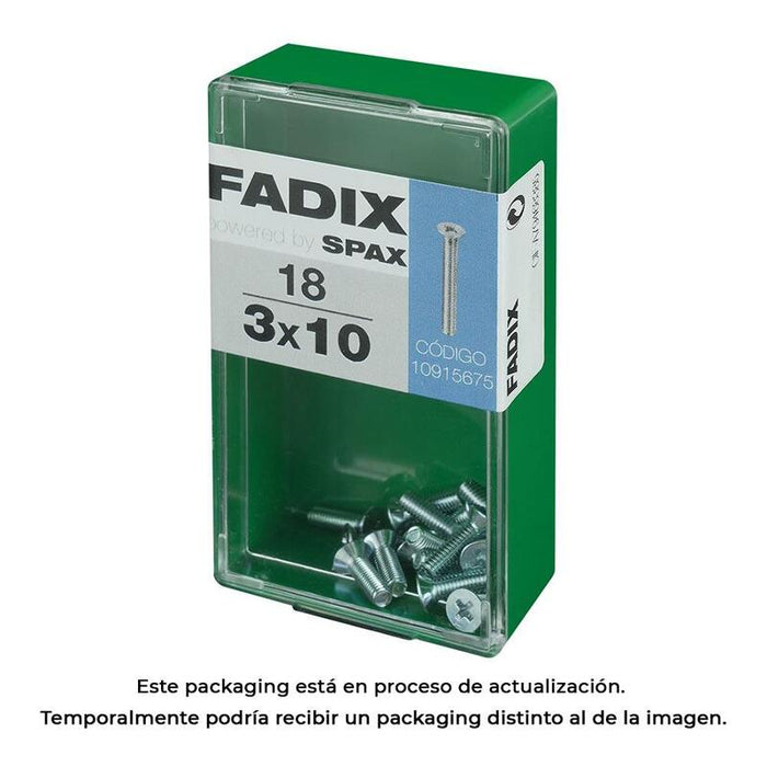 Pack De 5 Unidades - Caja S 18 Unid. Tornillo Metrica Cp M 3x10mm Fadix