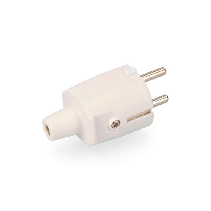 Pack De 5 Unidades - Clavija De Goma 10/16a 250v T/Tl Ip44 4,8mm Blanca (Envasada)