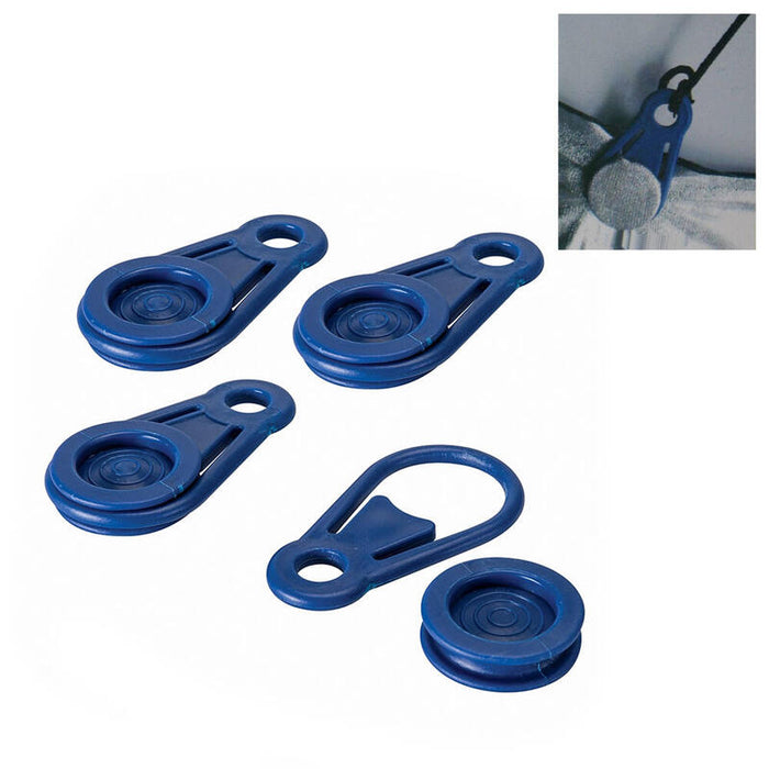Pack De 5 Unidades - Conjunto De 6 Clips Tipo Pinza Para Sujecion De Toldos Y Lonas Ø0,44 X 8,3 Cm