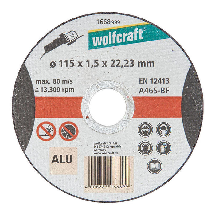 Pack De 5 Unidades - Disco Corte Para Aluminio Ø115 X 1,5 X 22,23 Mm