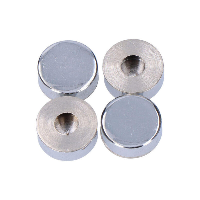 Pack De 5 Unidades - Embellecedor Latón Roscado Liso 14 Mm Níquel, 4 Uds