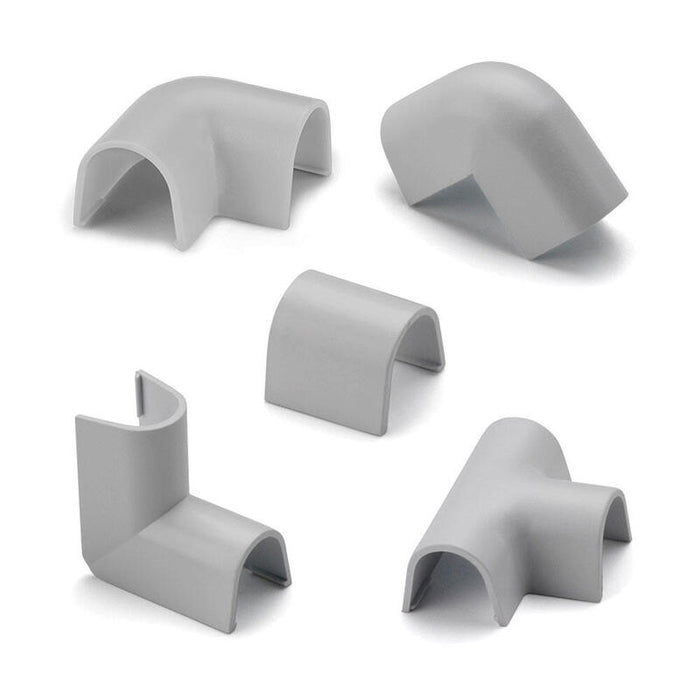 Pack De 5 Unidades - Enlaces Surtidos Para Cablefix Gris Metalizado 2201, Blister 10 Unidades