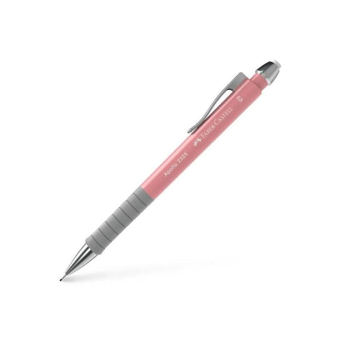Pack De 5 Unidades Faber-Castell Apollo Portaminas - Trazo 0.5mm - Agarre Ergonomico - Goma De Borra Integrada - Cuerpo