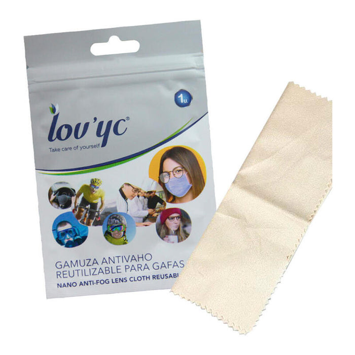 Pack De 5 Unidades - Gamuza Antivaho Reutilitzable 200 Usos Para Gafas Lov'Yc