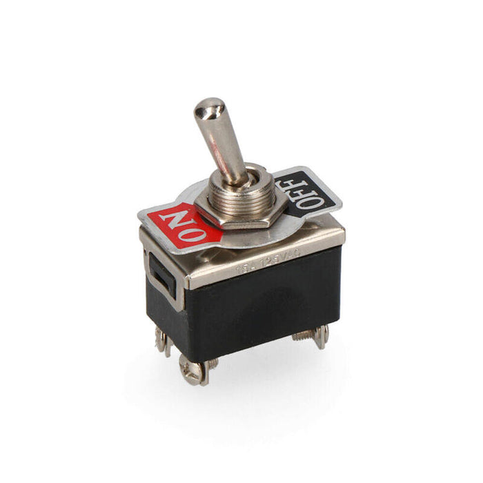 Pack De 5 Unidades - Interruptor Bipolar Rabillo Metalico 10a 250v- Envasado