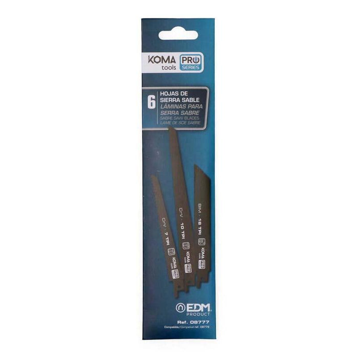 Pack De 5 Unidades - Kit 6 Hojas De Sierra De Sable Recambio Para 08776
