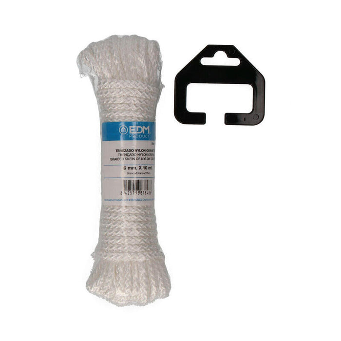 Pack De 5 Unidades - Madeja Trenzado Nylon 10m Blanco Granate Edm