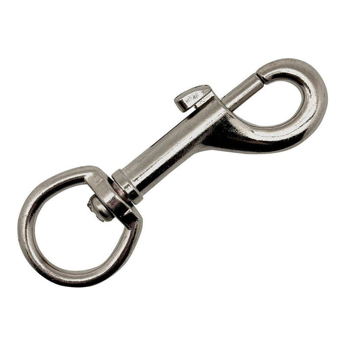 Pack De 5 Unidades - Mosquetón Llavero Anilla, Msq05, Acero Niquelado, 82 Mm, 3/4"