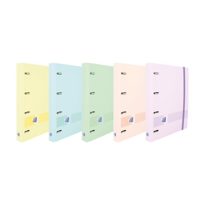 Pack De 5 Unidades Oxford Ebind Oxfl&G Cuaderno A5+ Tapa Pastel+R5 Puntos Pastel - Papel De Alta Calidad - Tamaño A5+ -