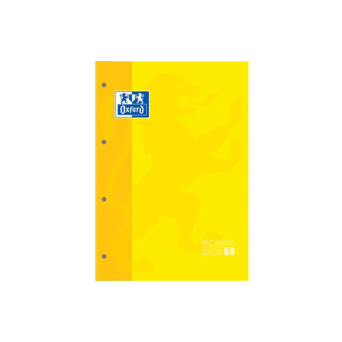 Pack De 5 Unidades Oxford School Classic Cuaderno De Recambio A4 - Tapa Blanda - Encolado - 80 Hojas - Cuadricula 5x5 -