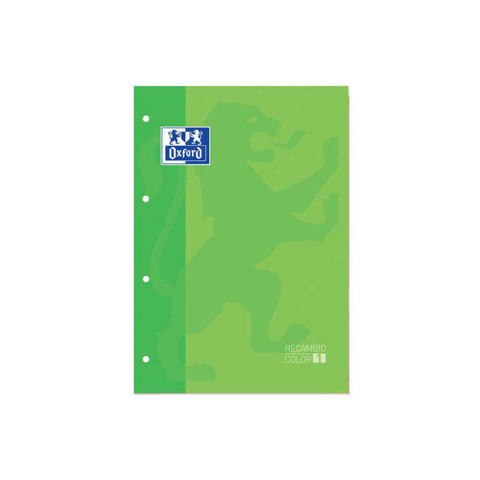 Pack De 5 Unidades Oxford School Classic Cuaderno De Recambio - Tamaño A4 - Tapa Blanda - Encolado - Cuadricula 5x5 -