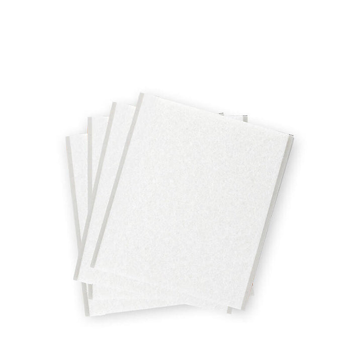 Pack De 5 Unidades - Pack 4 Fieltros Blanco Sinteticos Adhesivos 100x85mm Plasfix Inofix