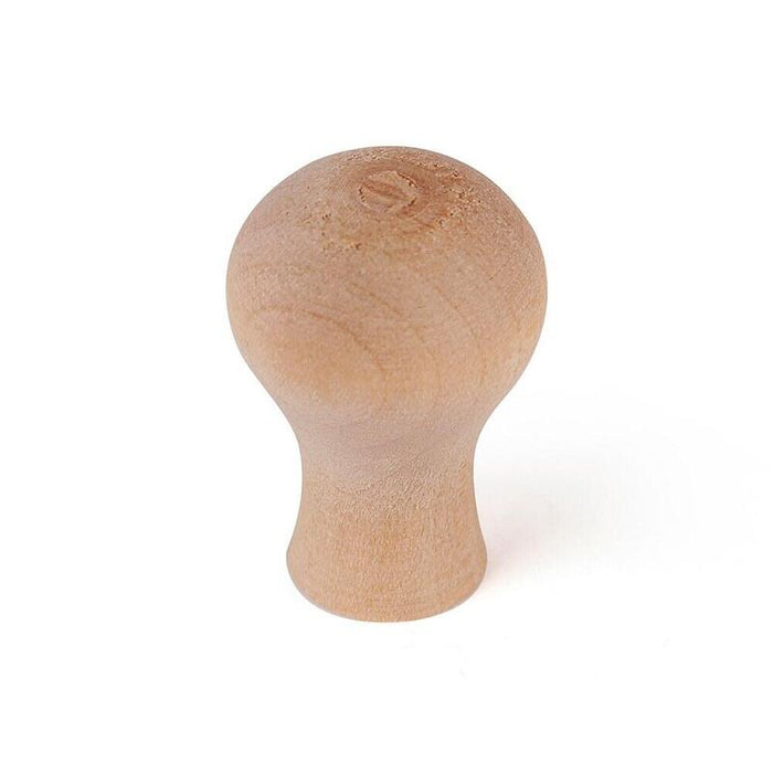 Pack De 5 Unidades - Pomo Para Mueble, Modelo 273, De Madera De Haya Crudo, Ø20 Mm