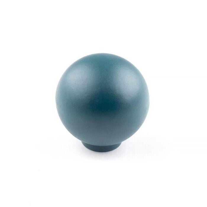 Pack De 5 Unidades - Pomo Para Mueble, Modelo 308, De Abs Con Acabado Verde, Ø28 Mm