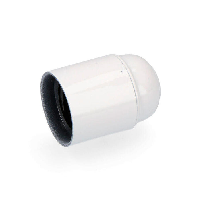 Pack De 5 Unidades - Portalamparas Bk Reforzado E-27 Blanco Envasado Edm