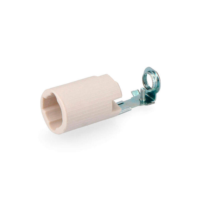 Pack De 5 Unidades - Portalamparas Vela Corta Porcelana E14 Solera 479-J
