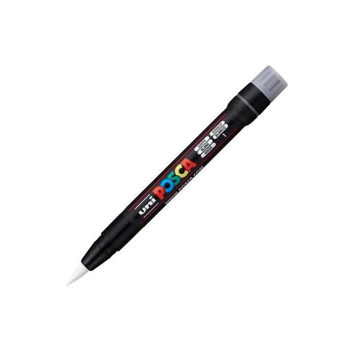 Pack De 5 Unidades Posca Marcador  Pcf-350 No Permanente Punta Acrílica Estilo Pincel Blanco
