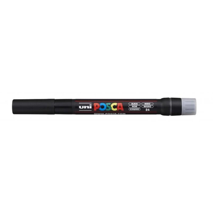 Pack De 5 Unidades Posca Pcf-350 Marcador De Pintura - Punta Acrilica Estilo Pincel - Tinta Pigmentada Base Al Agua -