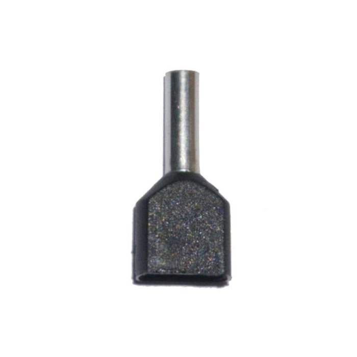 Pack De 5 Unidades - Puntera Aislada 01,50 Mm², Doble, Negra, 100 Uds