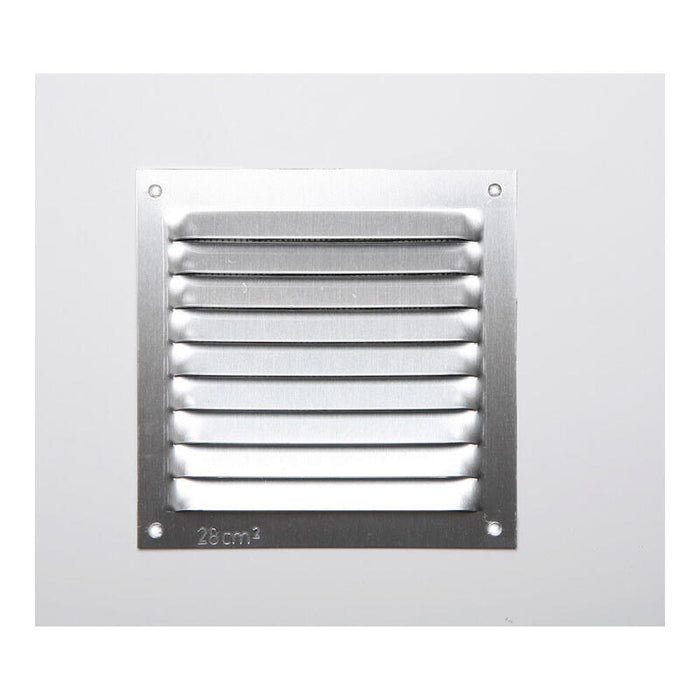Pack De 5 Unidades - Rejilla S/Borde De Aluminio 0.6 Natural 100x100mm