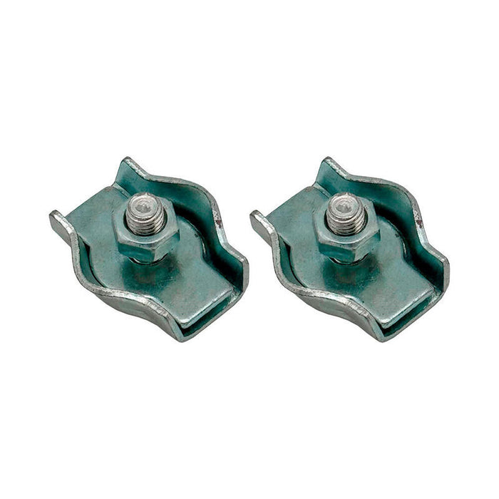 Pack De 5 Unidades - Sujetacable Plano Simple Sjt03, 2 Mm, Galvanizado, Blister 2 Uds