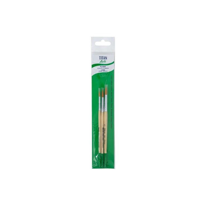 Pack De 5 Unidades Titan Arts Set De Pinceles 258/4-6-8 Blíster 3 Ud