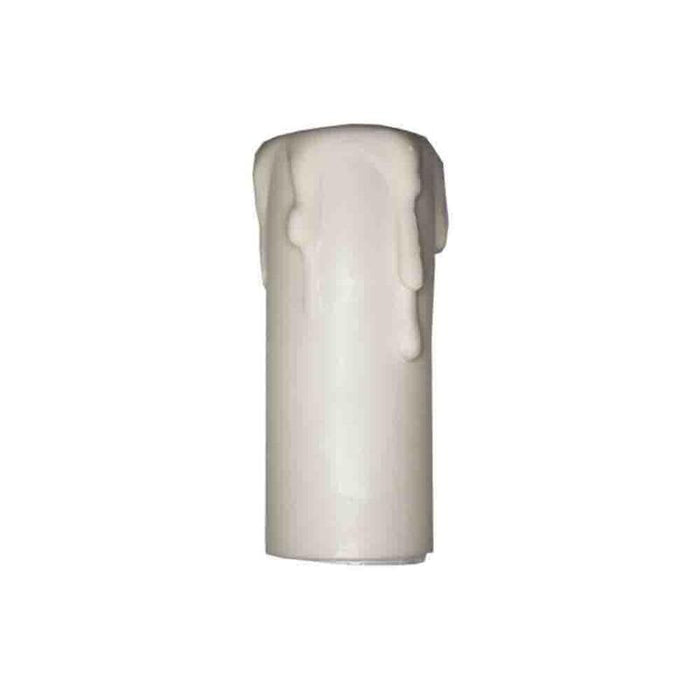 Pack De 5 Unidades - Vela Corta Para Portalamparas E14 Blanco Solera 853
