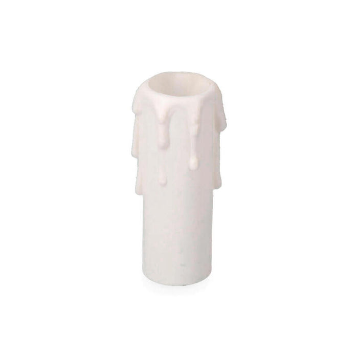 Pack De 5 Unidades - Vela Mediana Para Portalamparas E14 Blanco Retractilado