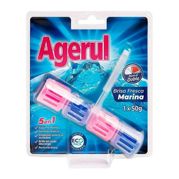 Pack De 5 Unidades - Wc Block 5 En 1 Brisa Marina 50 G