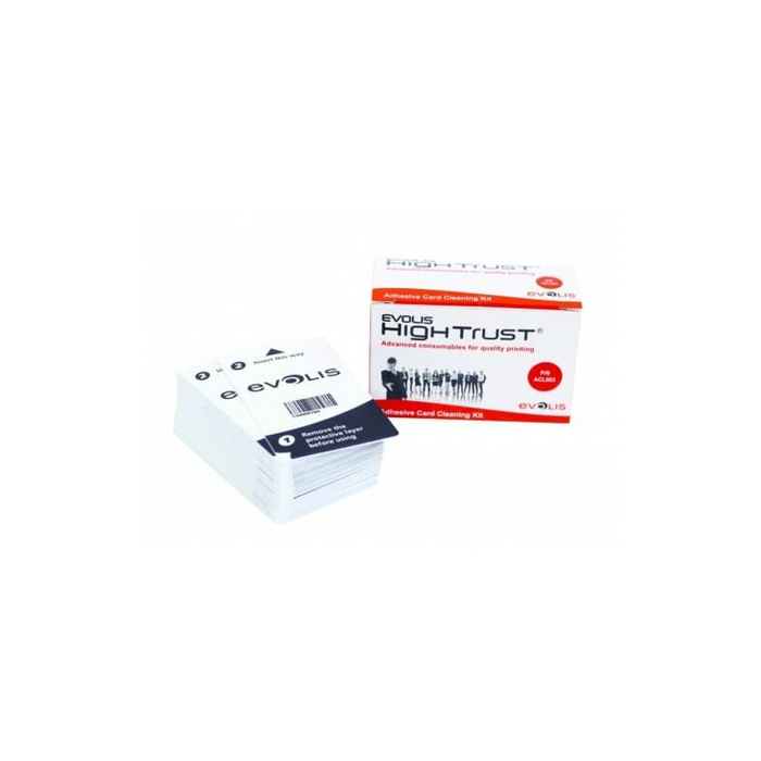 Pack De 50 Tarjetas Adhesivas Limpiadoras Para Impresoras Evolis