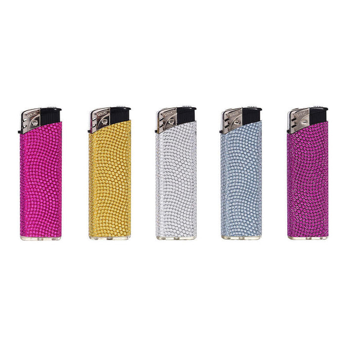 Pack De 50 Unidades - Encendedor Electrónico Shiny, Colores Surtidos Euro/U