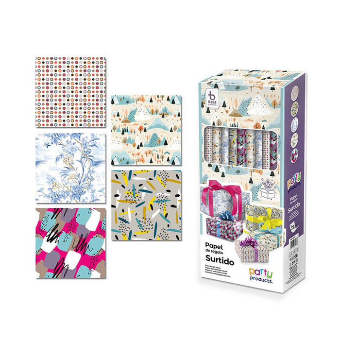 Pack De 50 Unidades - Papel Regalo Surtido 5 Modelos 70 X 100 Cm (Venta Solo Caja 50 Uds)