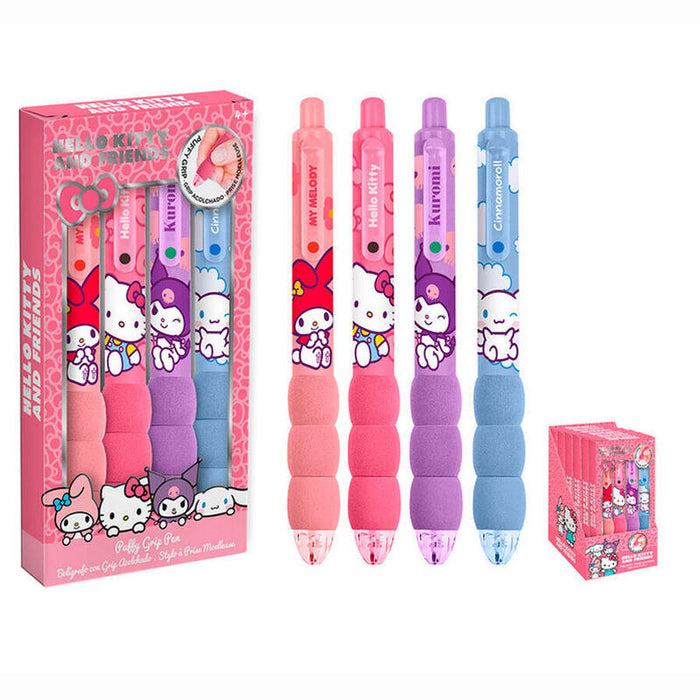 Pack De 6 Unidades - Blister 4 Boligrafos Hello Kitty And Friends