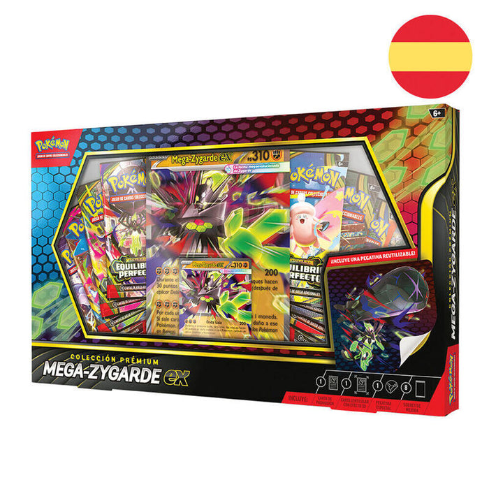 Pack De 6 Unidades - Blister Juego Cartas Premium Ex Mega-Zygarde Pokemon Español