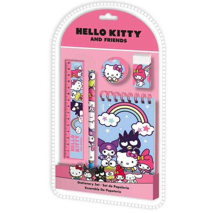 Pack De 6 Unidades - Blister Papeleria Hello Kitty And Friends 5pzs