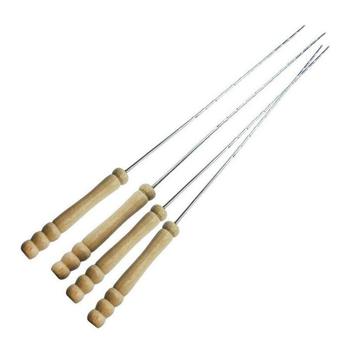 Pack De 6 Unidades - Brochetas De 38,5 Cm Para Barbacoa, 4 Uds