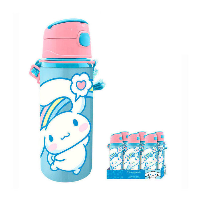 Pack De 6 Unidades - Cantimplora Aluminio Cinnamoroll Hello Kitty 600ml
