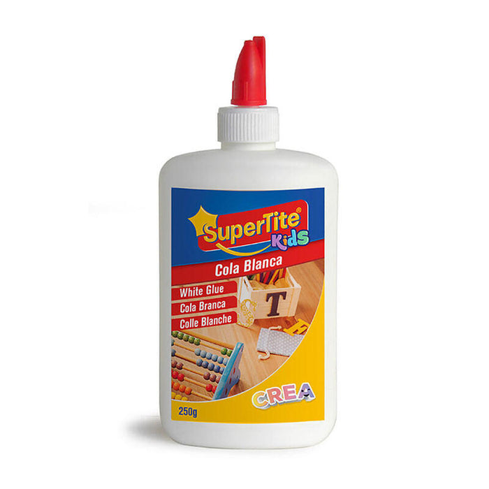 Pack De 6 Unidades - Cola Blanca Escolar, Bote 250g A2426 Supertite