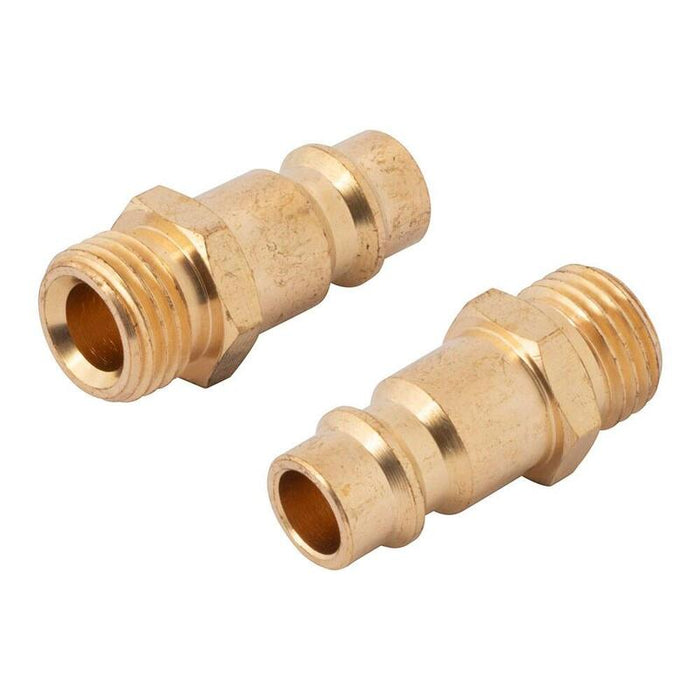 Pack De 6 Unidades - Conectores Euro Latón Macho Rosca Macho ¼ Pulg, 2 Uds