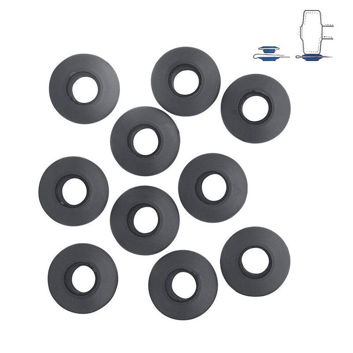 Pack De 6 Unidades - Conjunto De 10 Anillas De Plástico Para Toldos Y Lonas Ø2,8 X 0,7 Cm