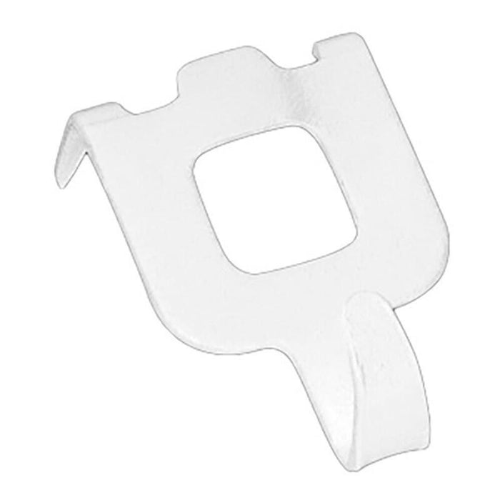 Pack De 6 Unidades - Cuelga Cuadros Metálico Con Fijación Mediante Puntas, Blanco, 8 Uds