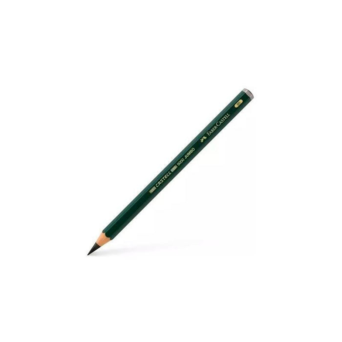 Pack De 6 Unidades Faber Castell Lápiz Jumbo 9000 8b Negro