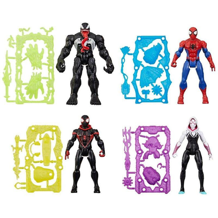 Pack De 6 Unidades - Figura Action Verse Spider-Man Marvel 11cm Surtido