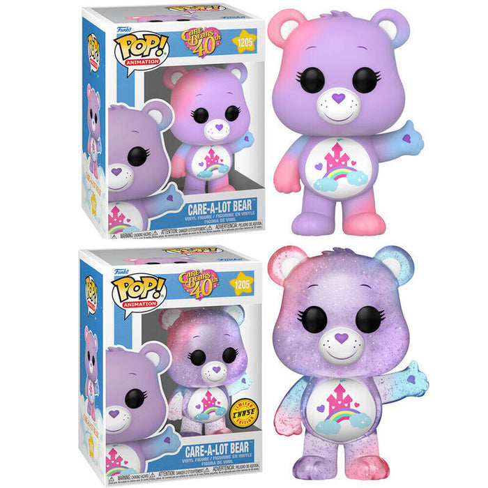 Pack De 6 Unidades - Figura Pop Care Bears 40th Anniversary Care A Lot Bear 5 + 1 Chase